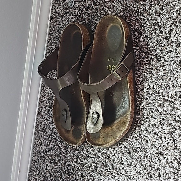 Birkenstock Shoes - Birkenstock bronze sandals